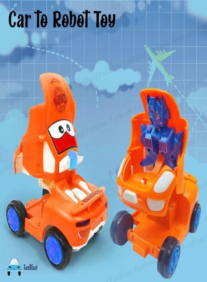 CRADIAX Plastic Pull Push Back Action Robot Car Toy for Kids,Racing Car Push Back Bump & Go Toy for Kids (Multicolor, Pack of: 1) - Image 3